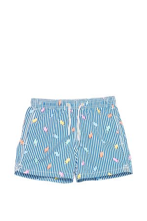 Costume d amare a righe bianco e blu SAINT BARTH KIDS | JEA000402615L